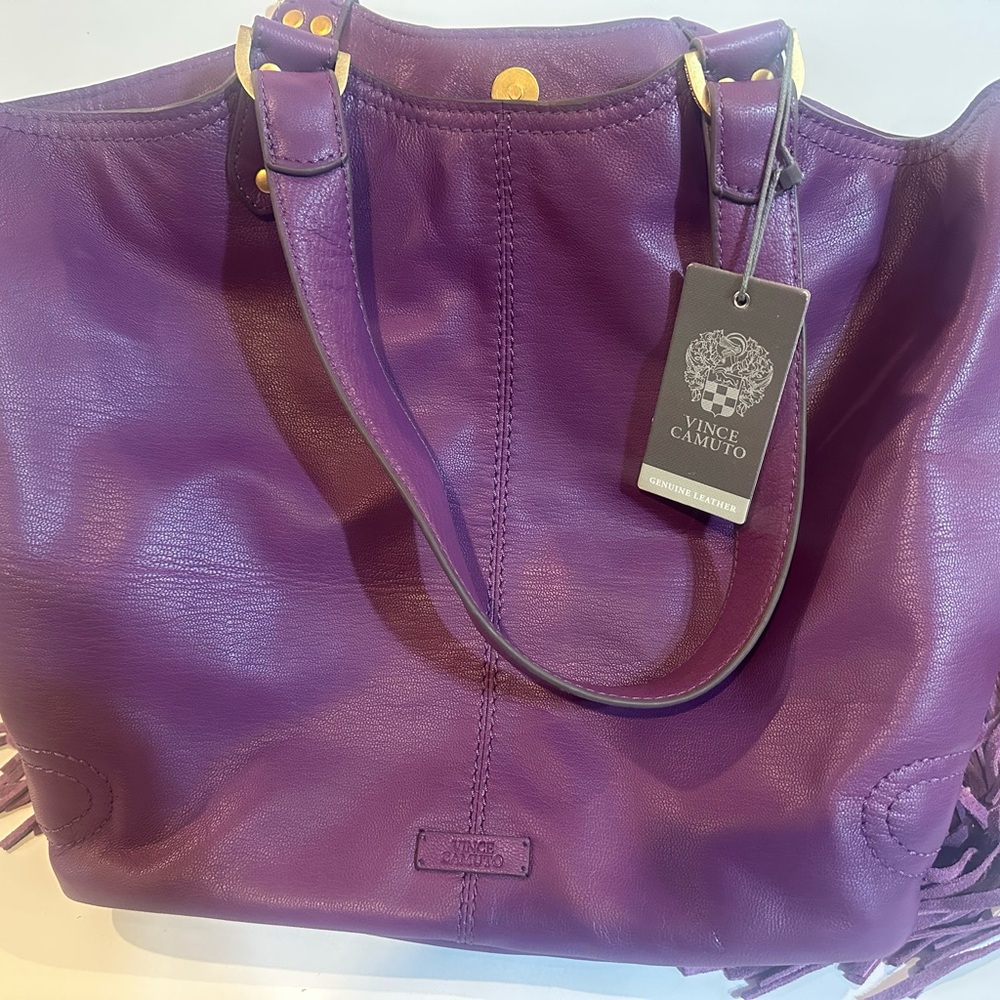 Vince Camuto Rich Purple Tote